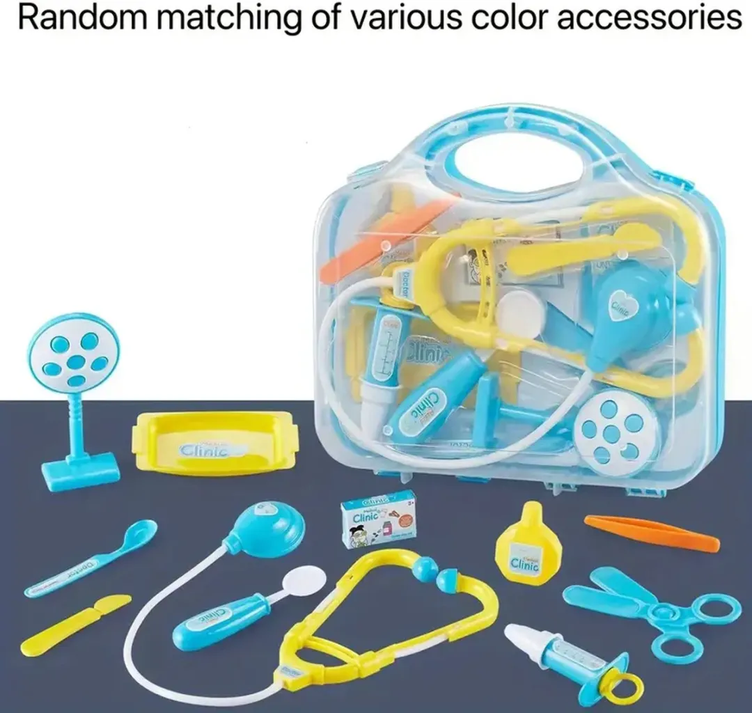 Kids Concept Doktersset 12-delig - Blauwe koffer