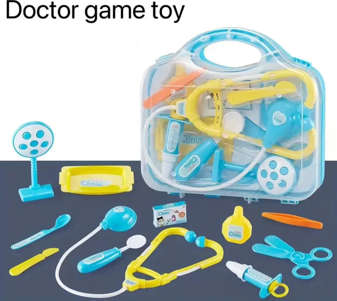 Kids Concept Doktersset 12-delig - Blauwe koffer