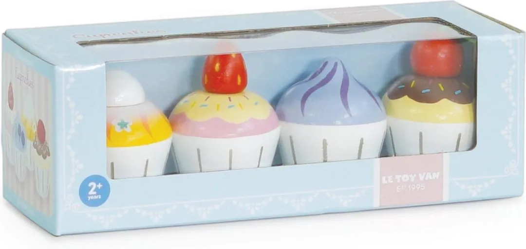 Le Toy Van Honeybake Cupcakes - 4 Stuks Multikleur