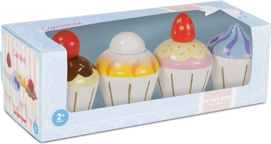 Le Toy Van Honeybake Cupcakes - 4 Stuks Multikleur