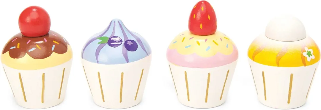 Le Toy Van Honeybake Cupcakes - 4 Stuks Multikleur
