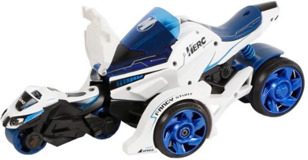 Toys Amsterdam Katapultauto 18cm Staal Blauw/Wit - 2-delig