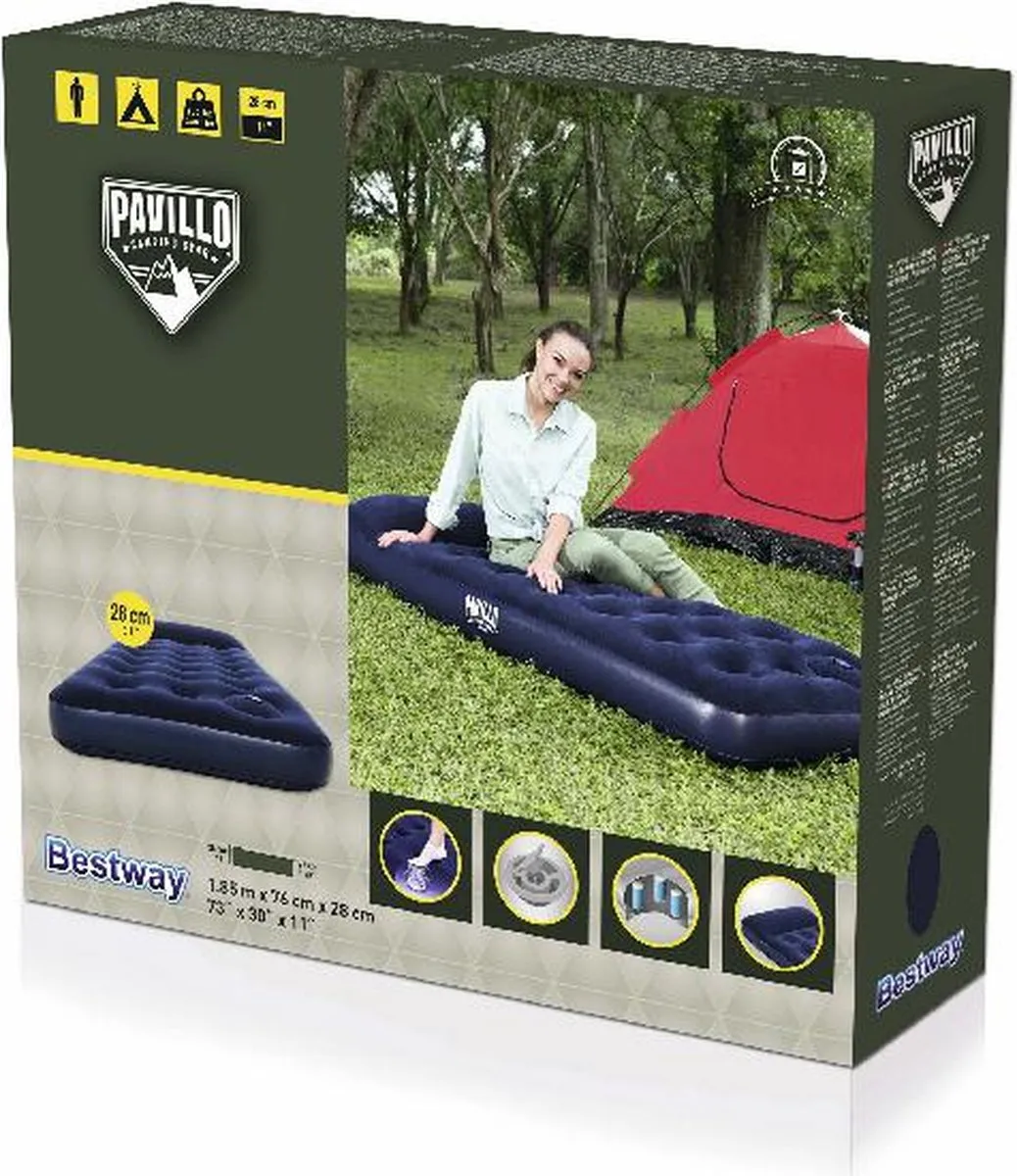 Intergard Camping Luchtbed 185x76x28cm - Groen