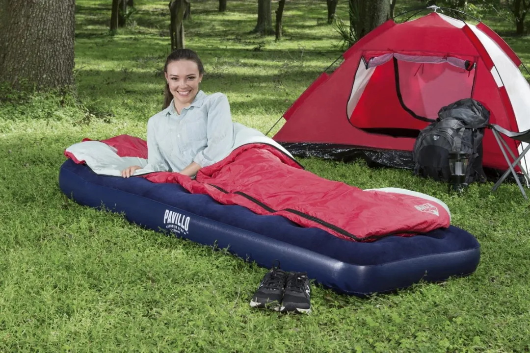 Intergard Camping Luchtbed 185x76x28cm - Groen