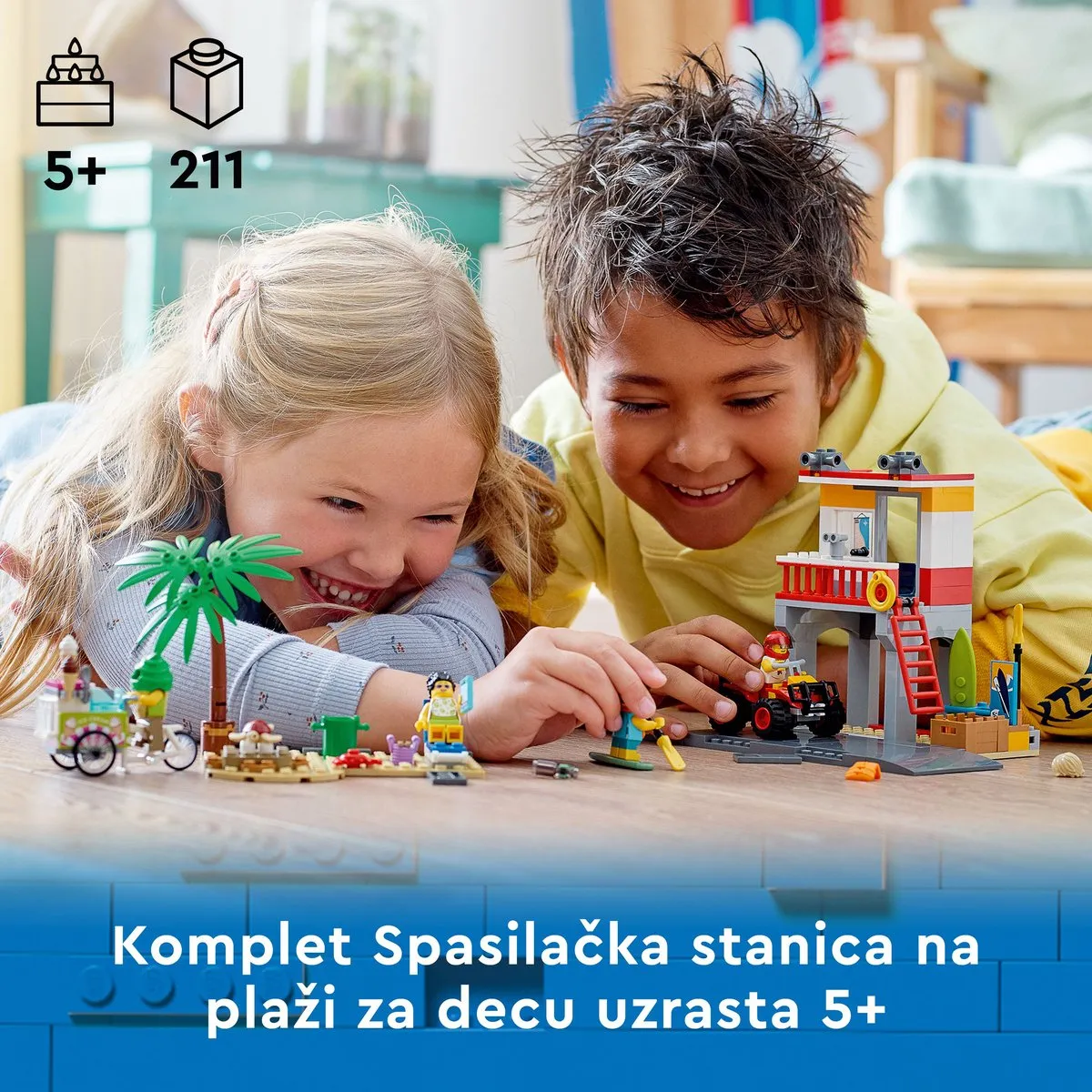 LEGO City Strandwachter Uitkijkpost 60328 - 211 Stukken - afbeelding 3 van 6