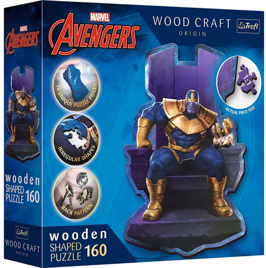 Trefl Thanos op Troon Disney Marvelhelden Houten Puzzels 1000 Stuks - Multicolor