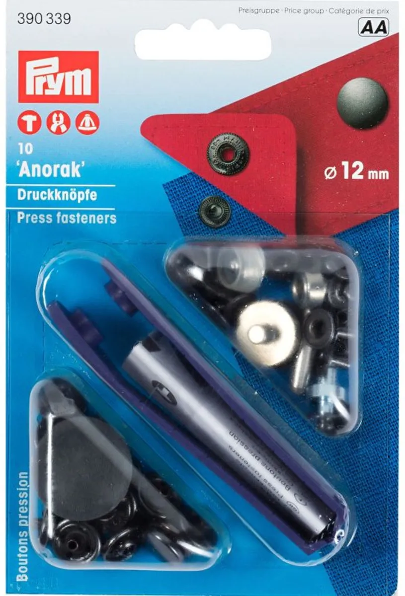 Prym Anorak Drukknopen 12mm Gebronsd