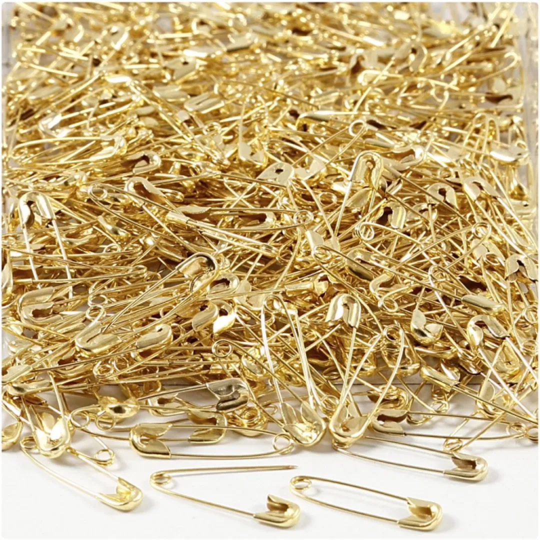 Creativ Company Veiligheidsspelden 22mm - Goud - 500 Stuks