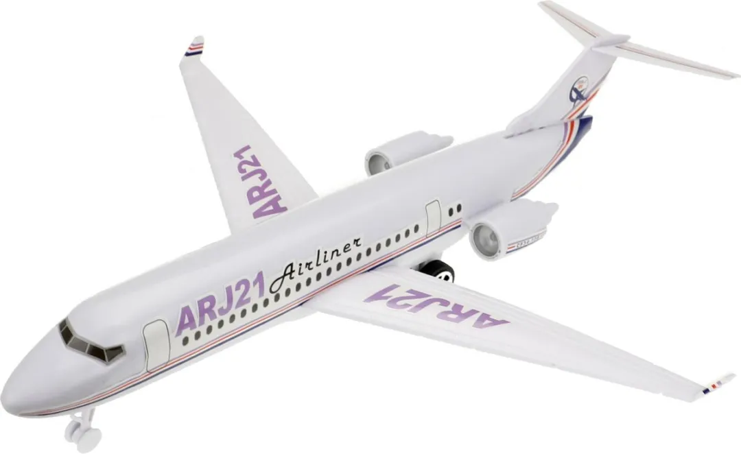 Toi-Toys Pull Back Vliegtuig Boeing 777 Metaal - Wit