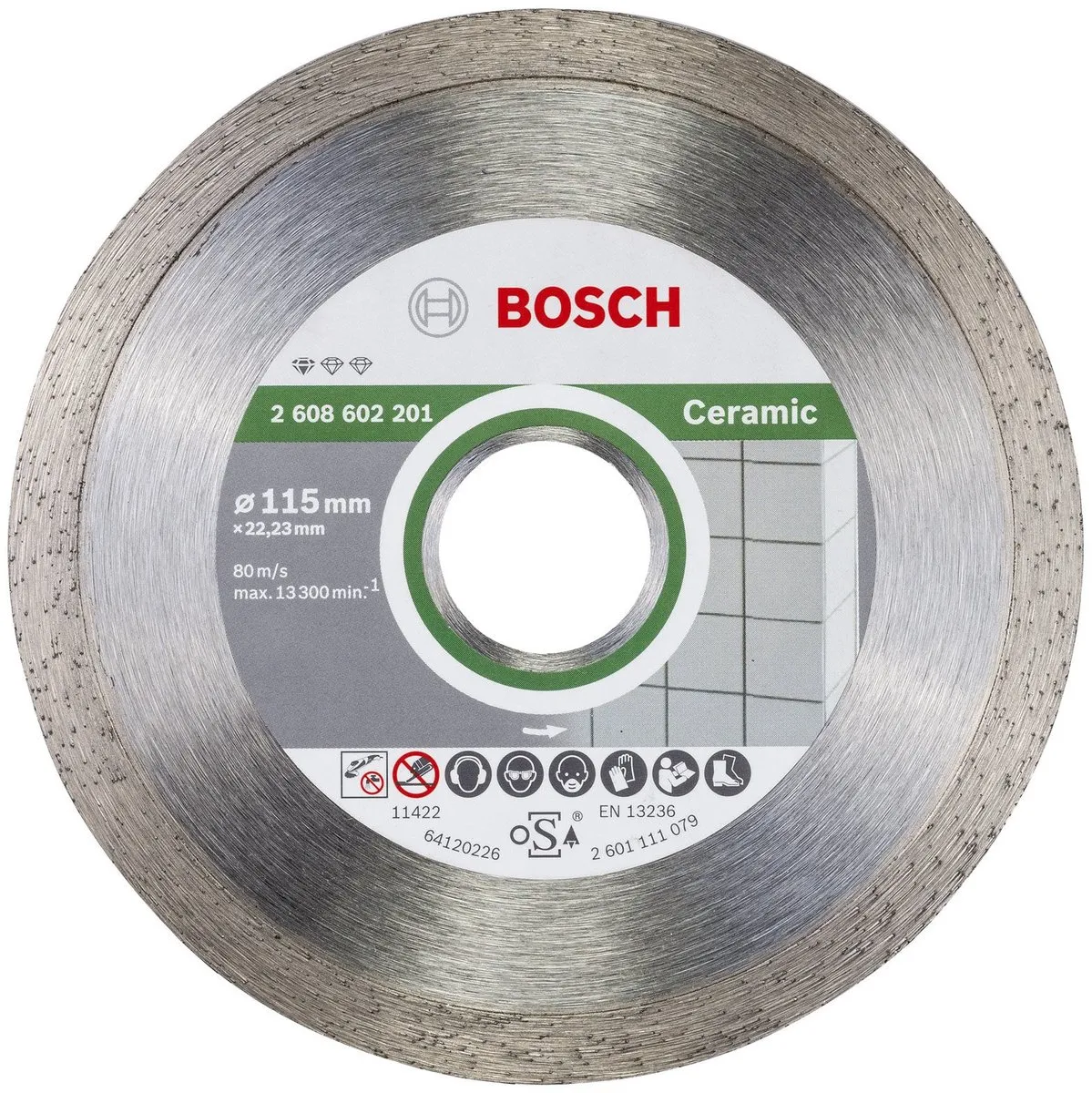 Bosch Diamantschijf 115mm 22,23mm Prof Ceramic