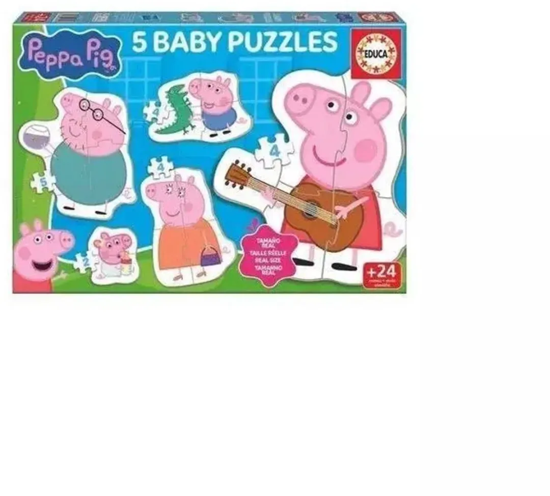 Educa Peppa Pig Puzzle 4 Stuks - Multicolor