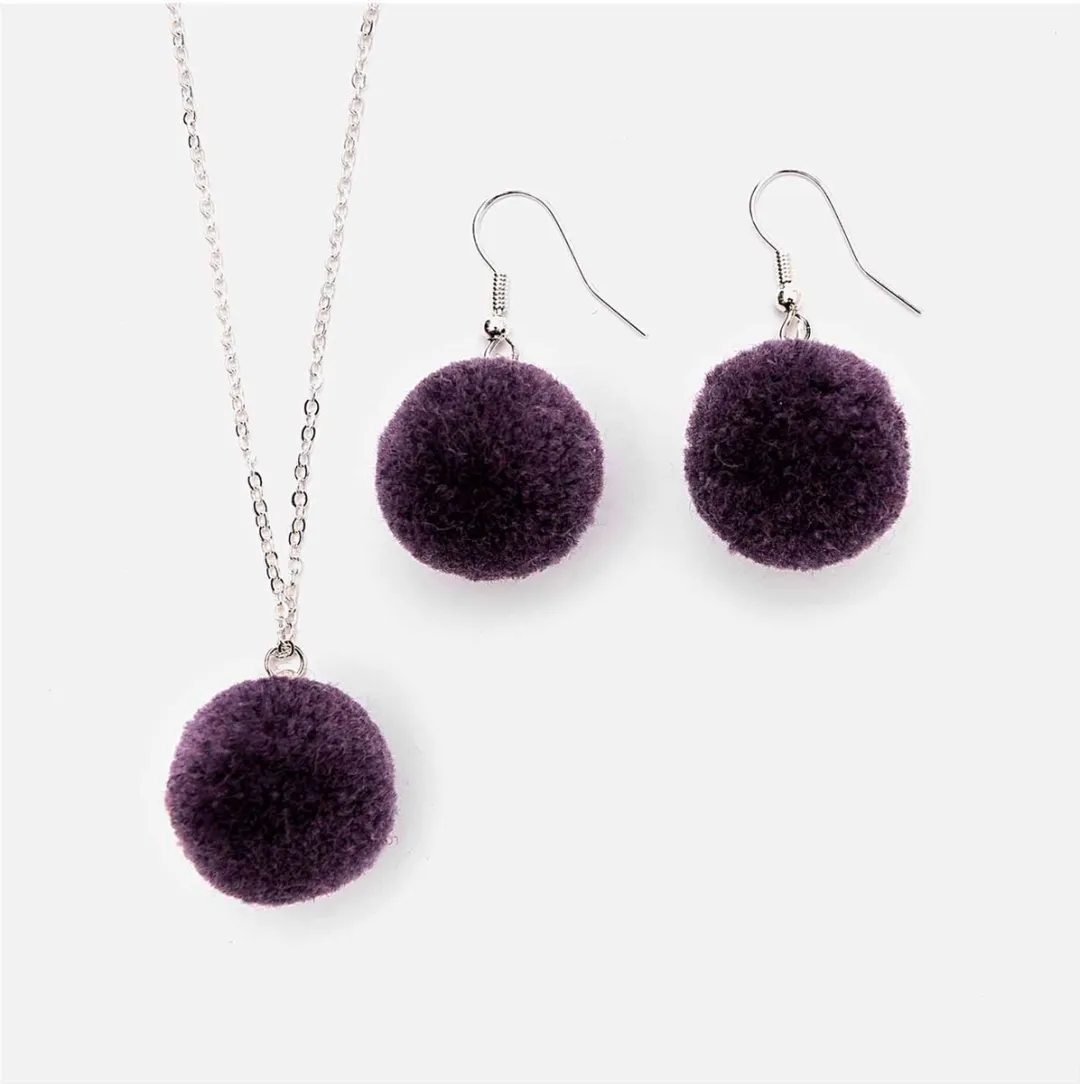 Rico Design Pompon Set 20mm - 2 Stuks - Paars