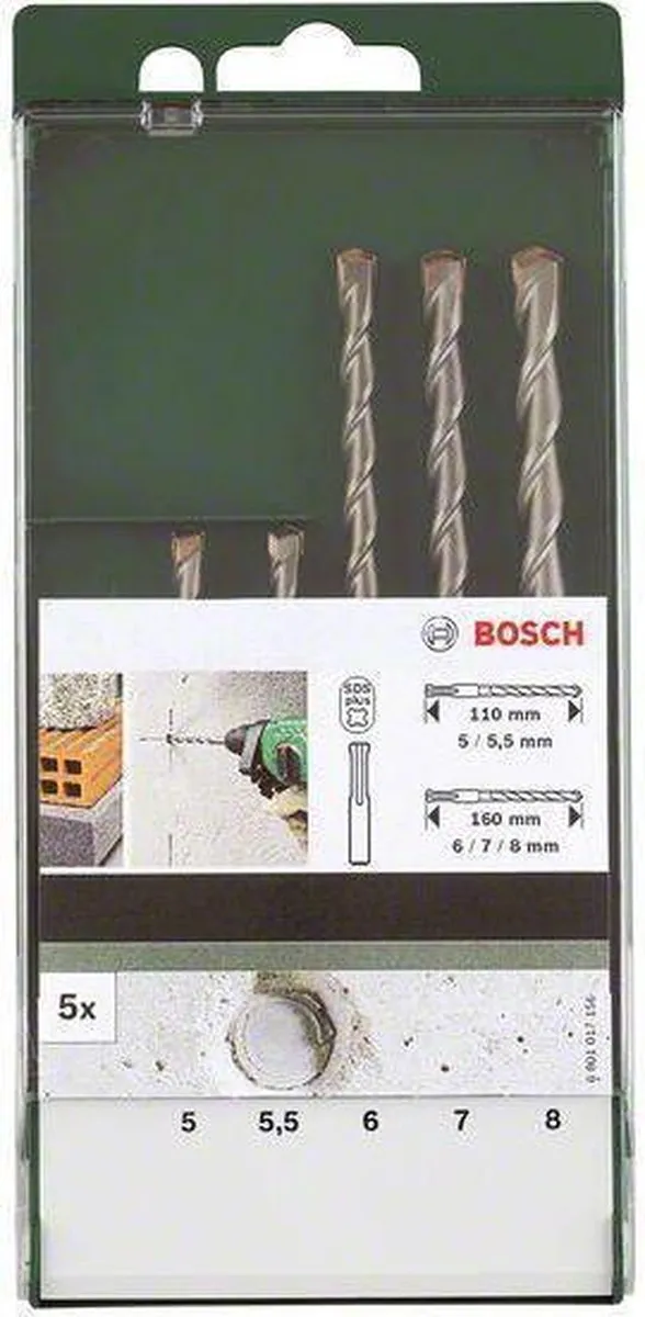 Bosch SDS Plus Hamerboorset 5-delig