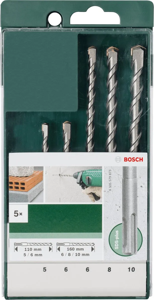 Bosch SDS Plus Hamerboorset 5-delig