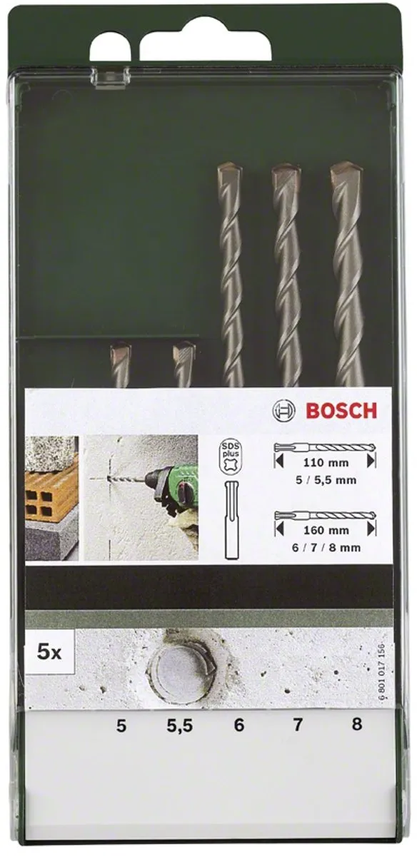 Bosch SDS Plus Hamerboorset 5-delig - afbeelding 6 van 6