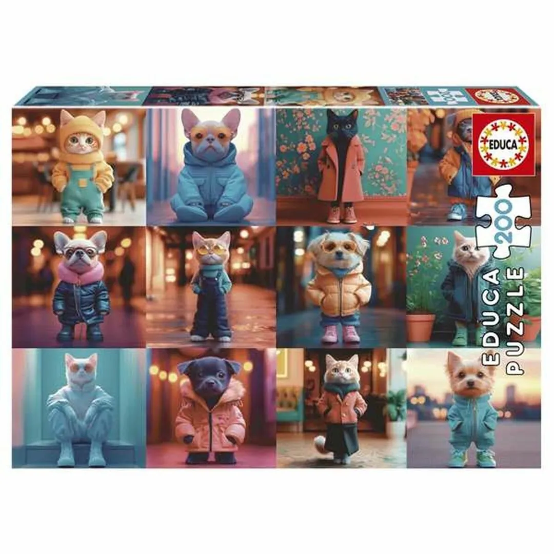 Educa Fashion Animals Legpuzzel 200 Stuks