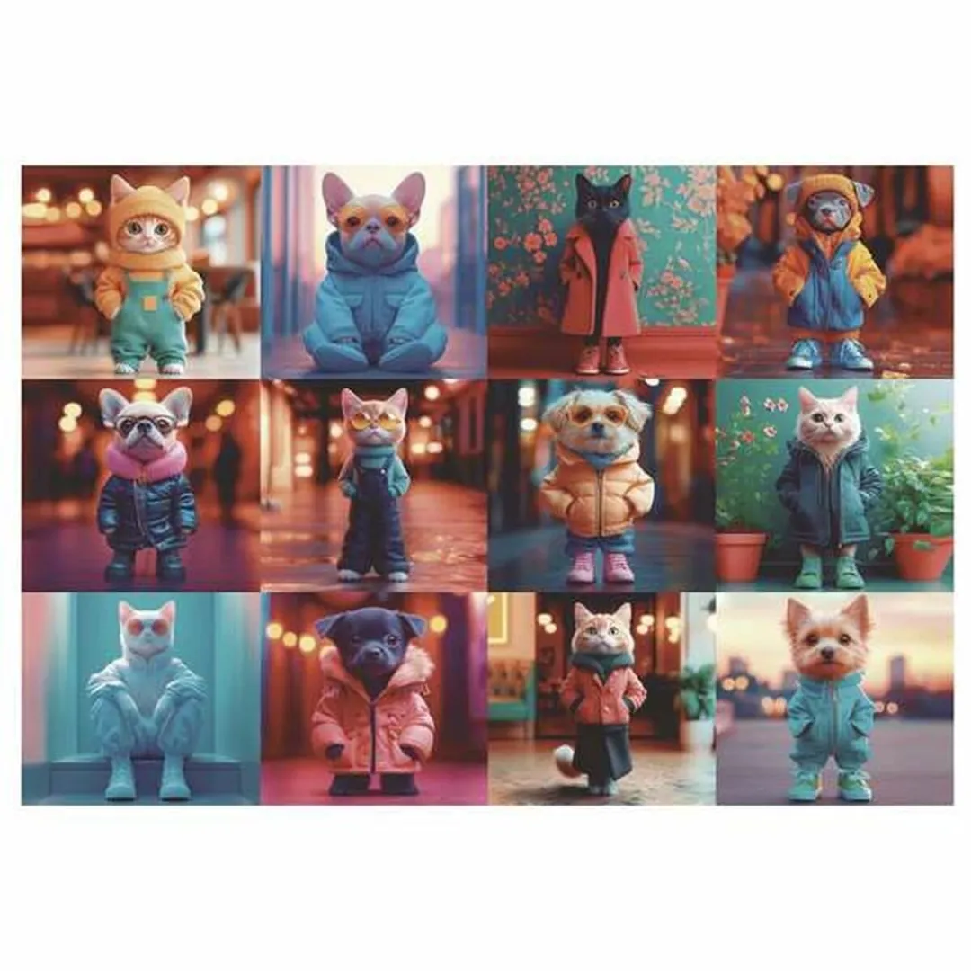 Educa Fashion Animals Legpuzzel 200 Stuks