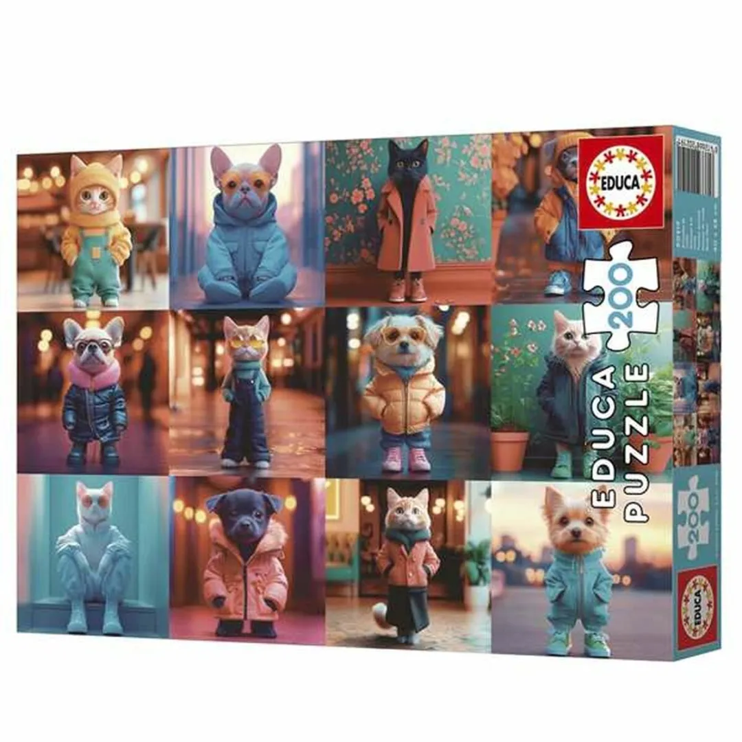 Educa Fashion Animals Legpuzzel 200 Stuks