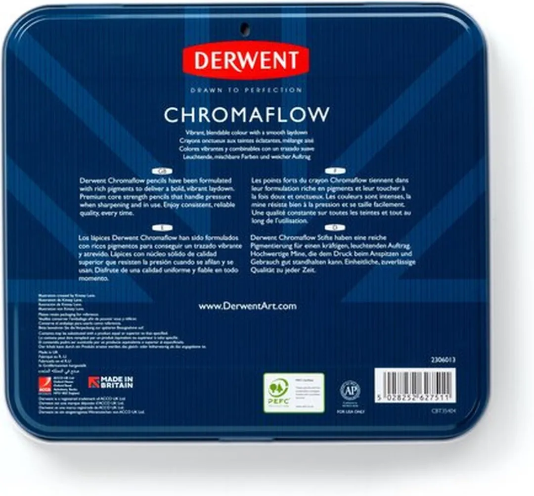 Derwent Chromaflow Kleurpotloden 48 Stuks - 3.5mm - Assorti