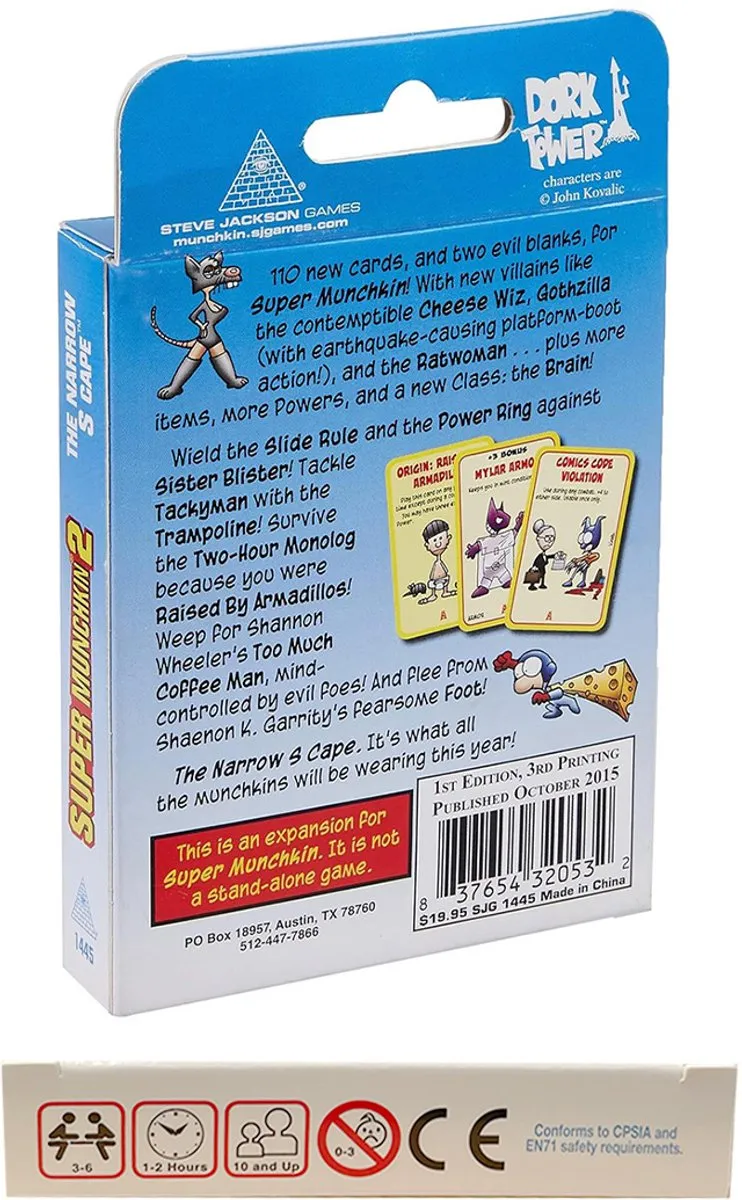 Steve Jackson Games Super Munchkin 2 The Narrow S Cape - 6 Spelers