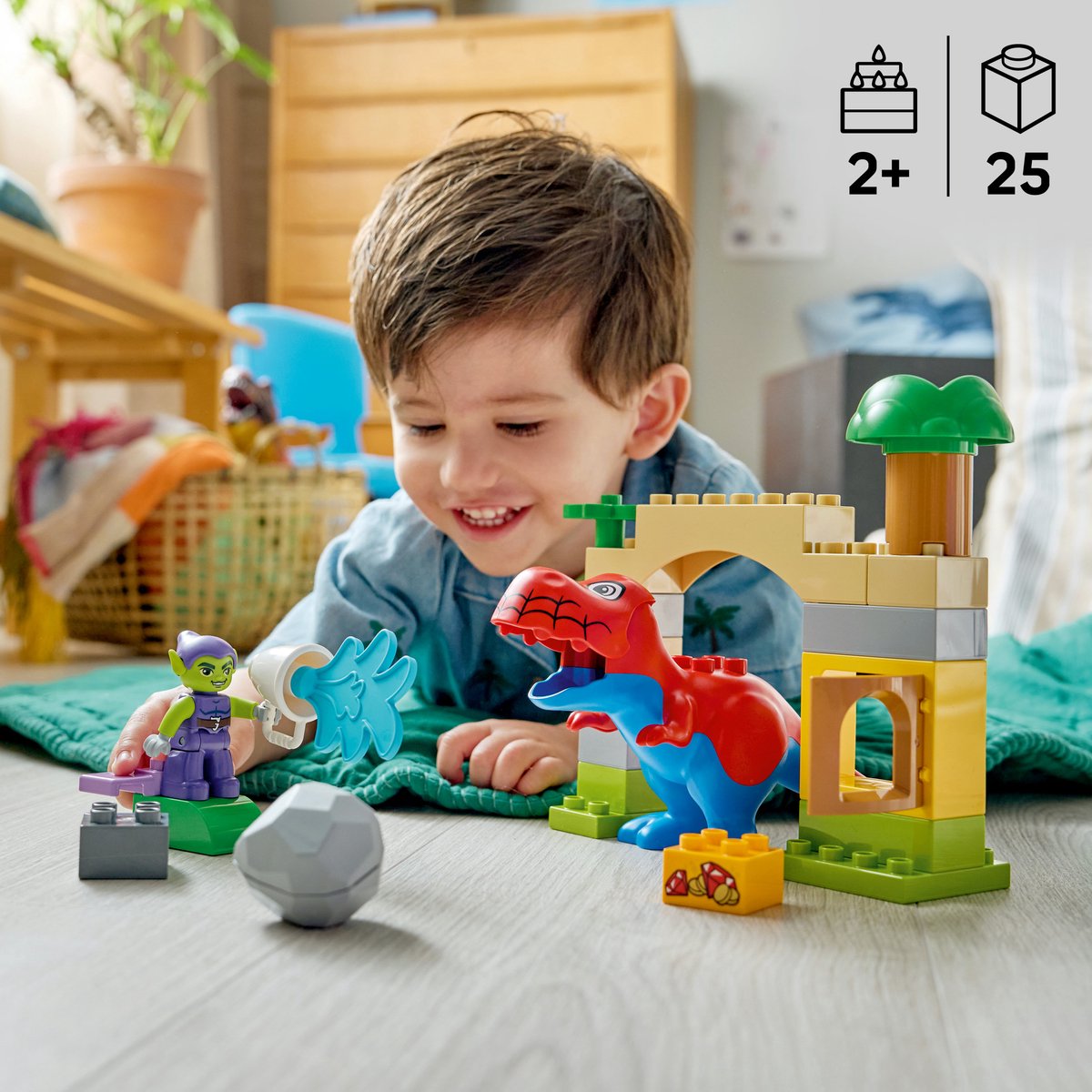 LEGO DUPLO - Marvel Dinosaurus Spidey-Rex vs. Green Goblin Speelgoed voor Peuters - 10463