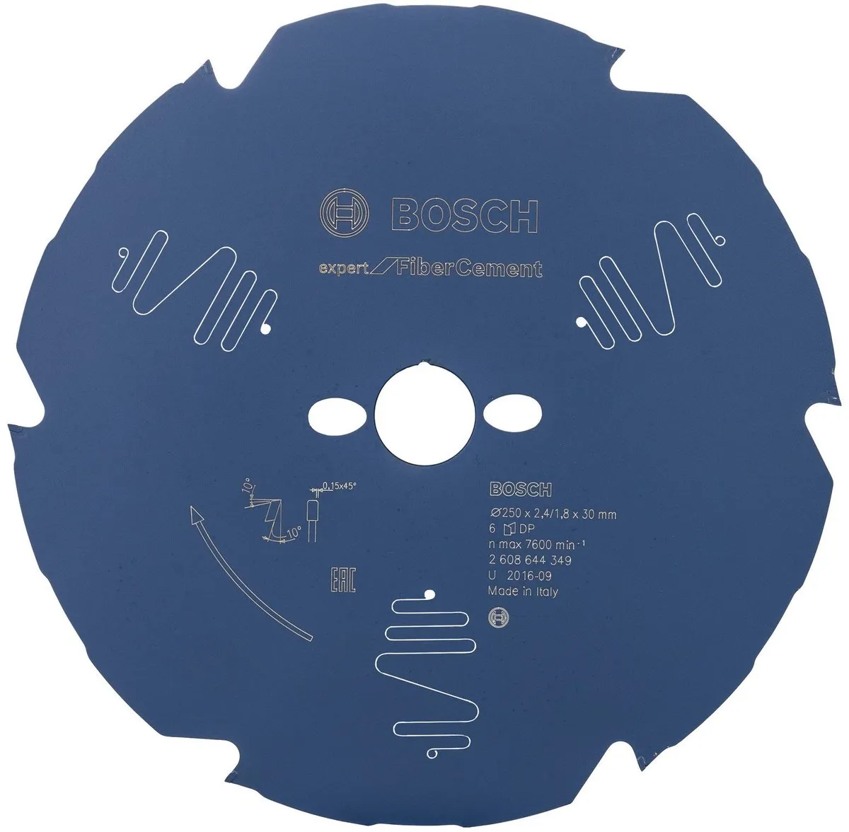 Bosch Blad Expert Fiber Cement 250x30 Zaagblad