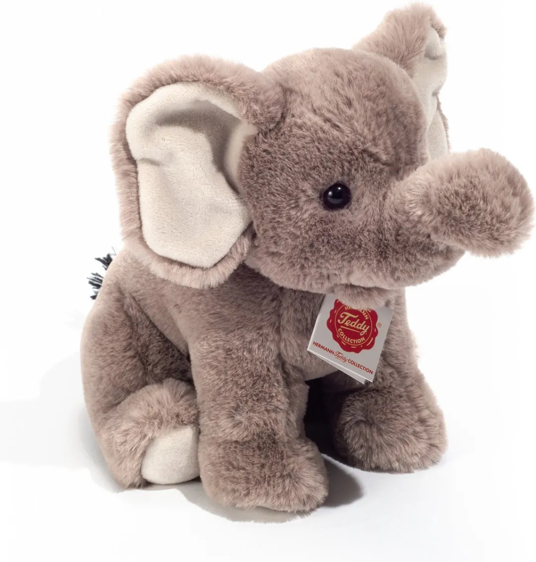 Teddy Hermann Knuffeldier Olifant - Grijs 25cm