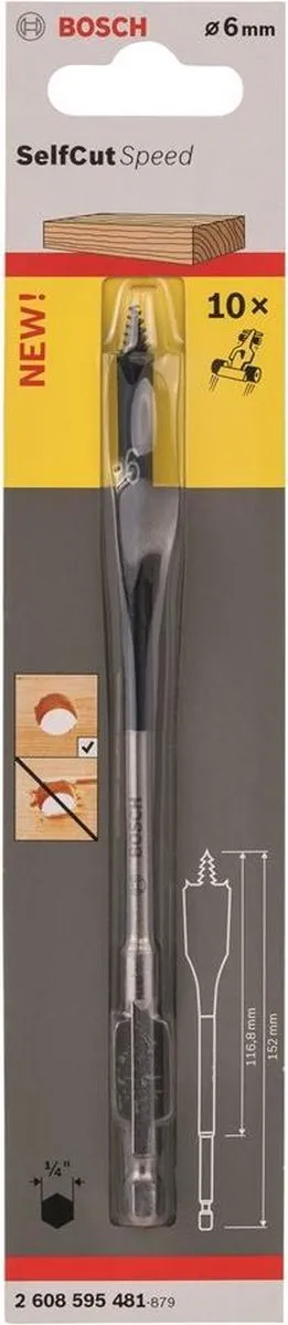 Bosch Speedborenset Self Cut Speed 6x152mm