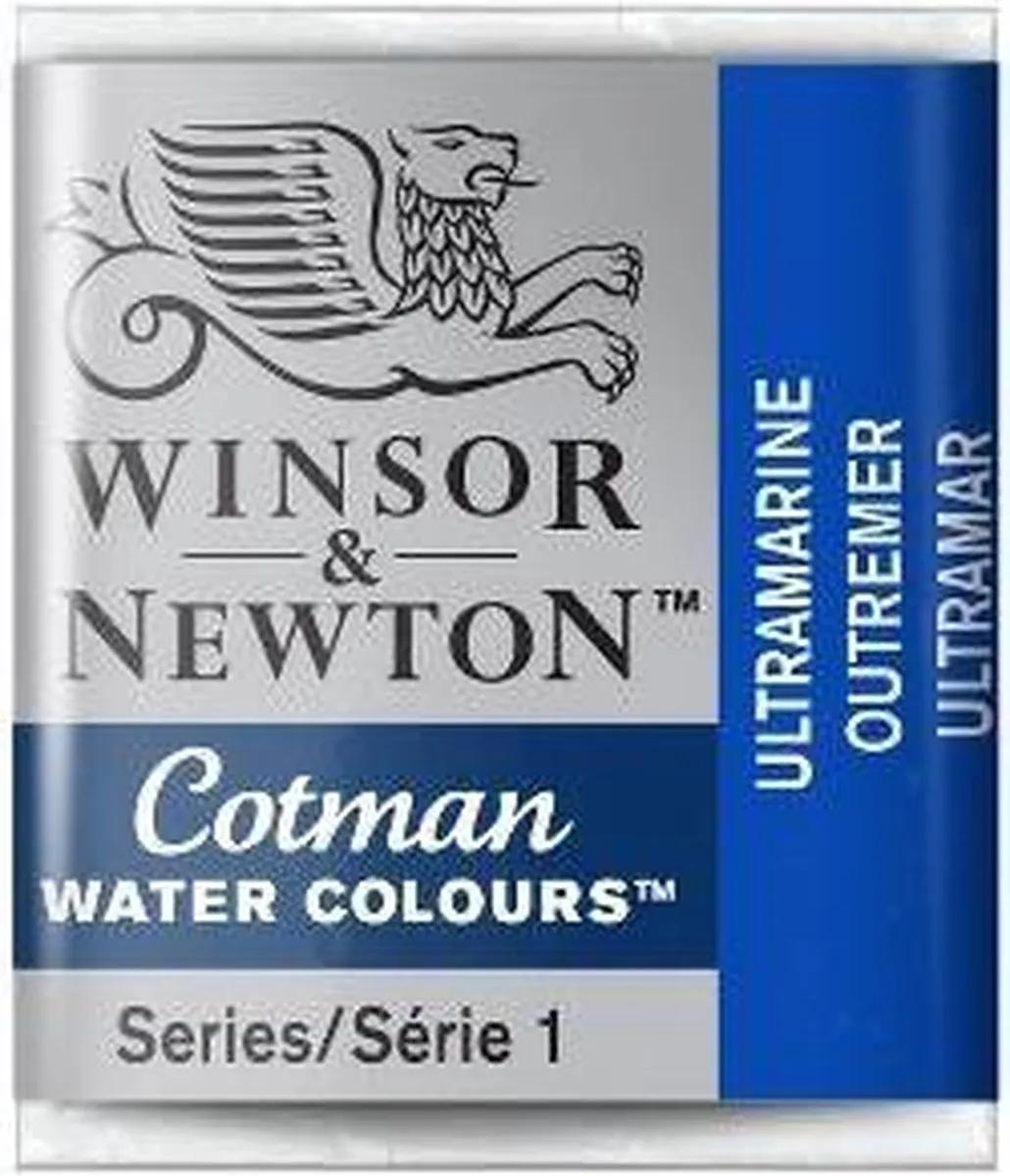 Winsor & Newton Cotman Waterverf Half Napje Ultramarijn - 40 Kleuren