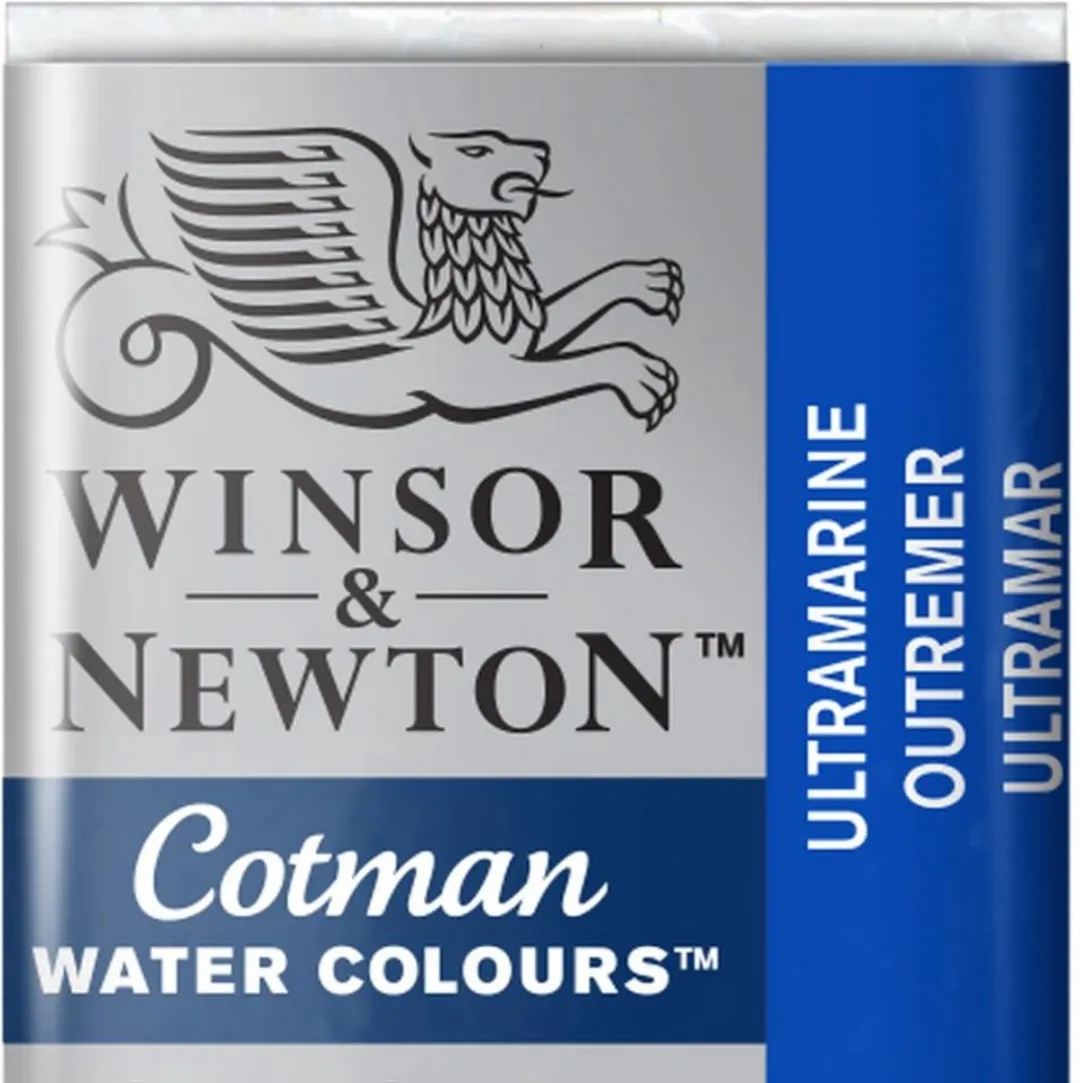 Winsor & Newton Cotman Waterverf Half Napje Ultramarijn