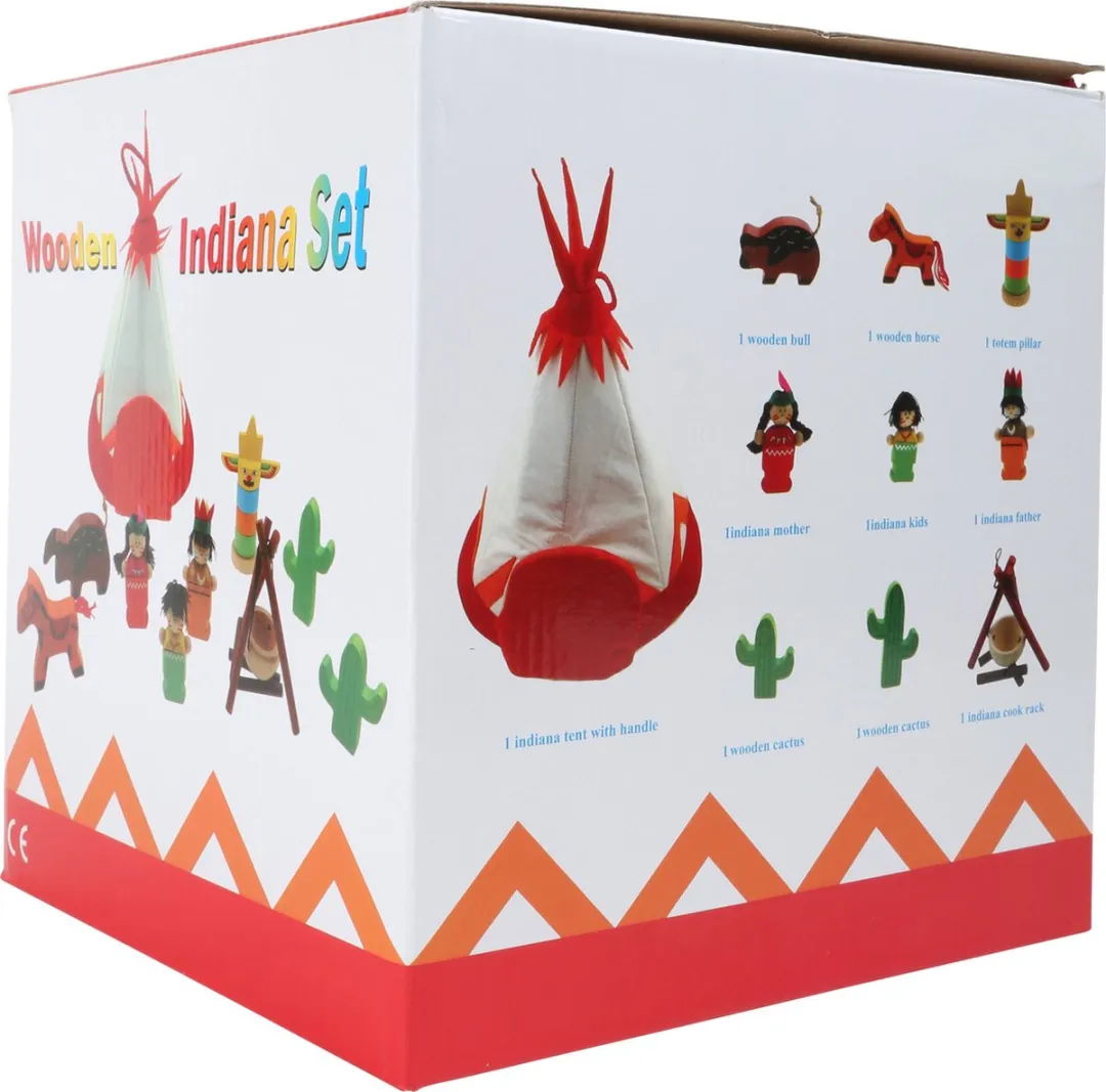 Small Foot Indianen Spelset - Multicolor