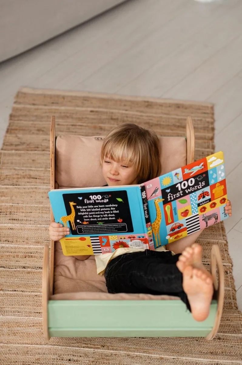 LUNA TOYS Beige Matras Schommelstoel