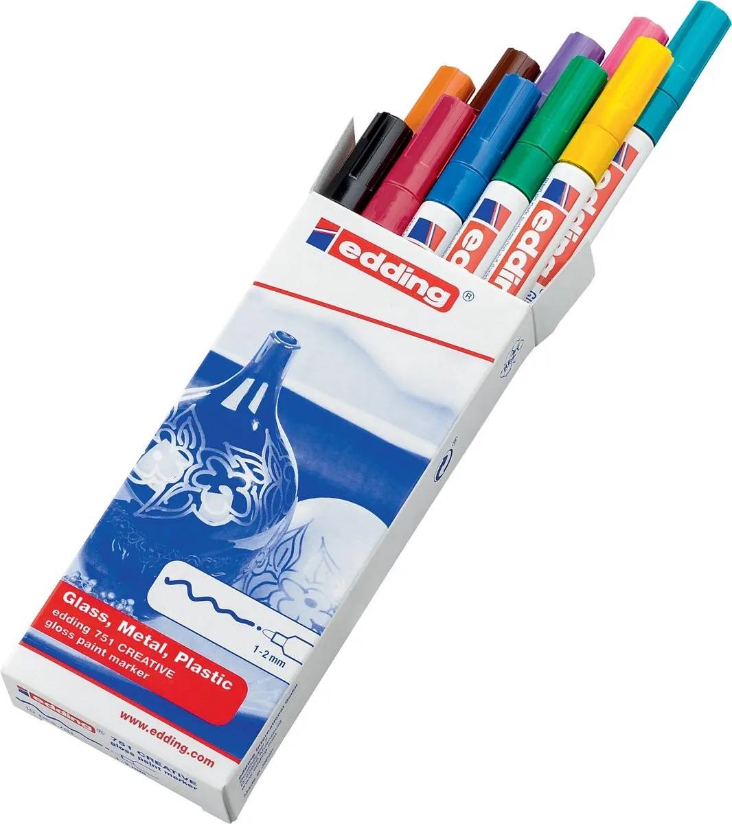 edding 751 Lakmarker - 10 Stuks Multicolor - afbeelding 6 van 6