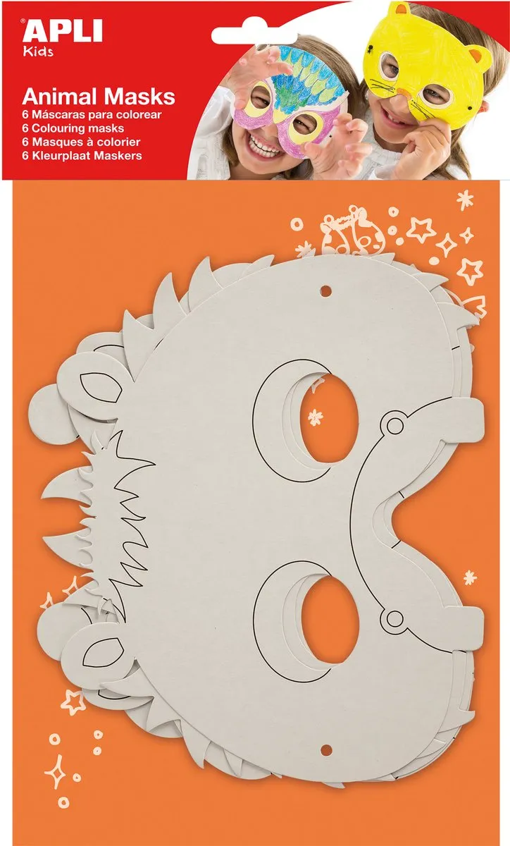 Apli Kids Masker Dieren Multicolor