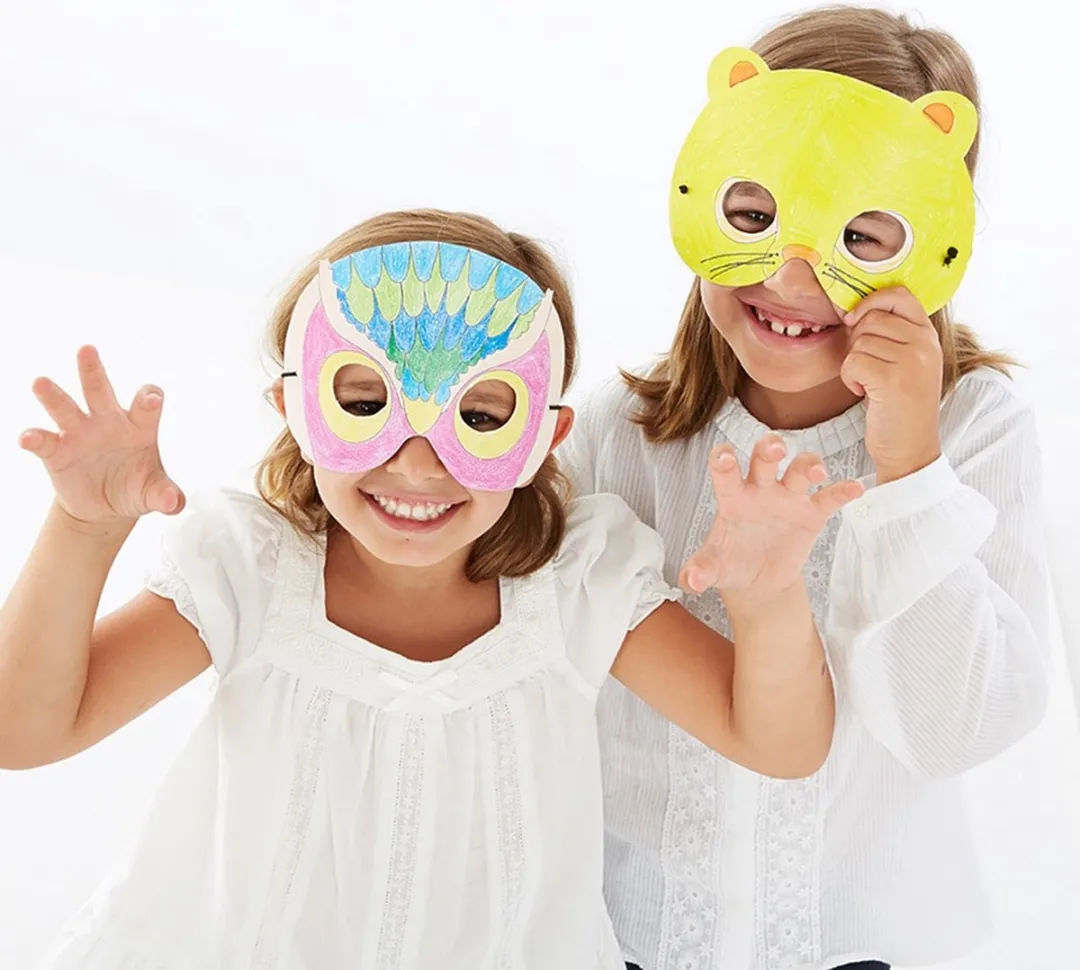 Apli Kids Masker Dieren Multicolor - 6 Stuks