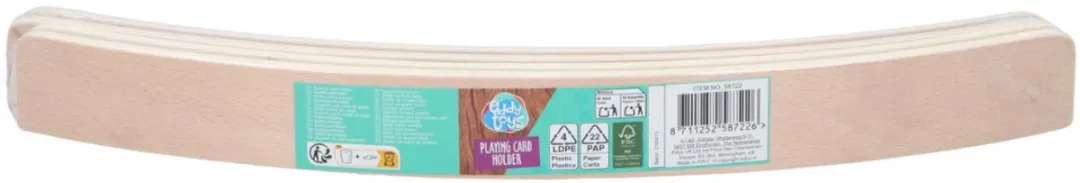 Eddy Toys Kaarthouder Hout 36cm - Beige