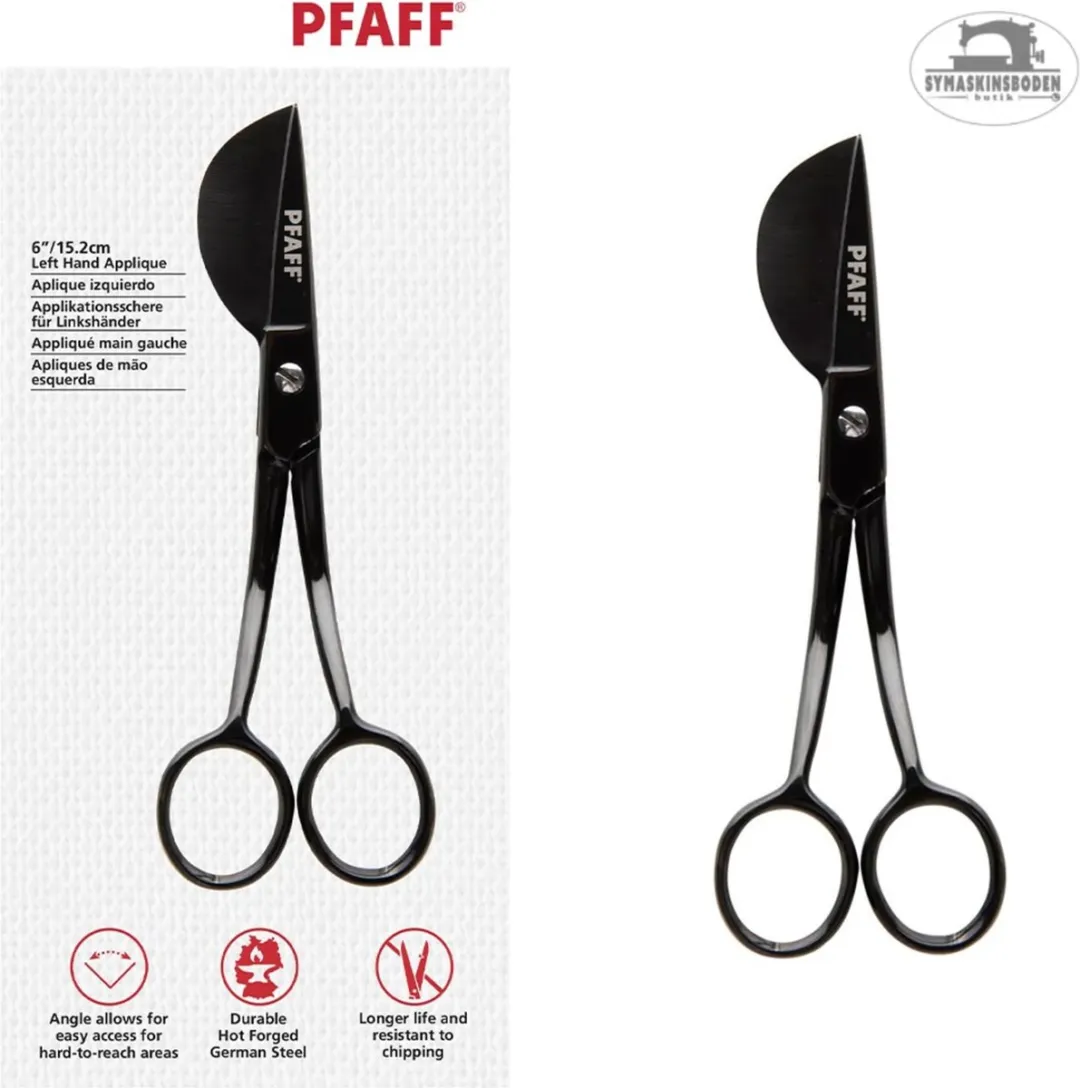 Pfaff Applicatieschaar Linkshandig - Zwart