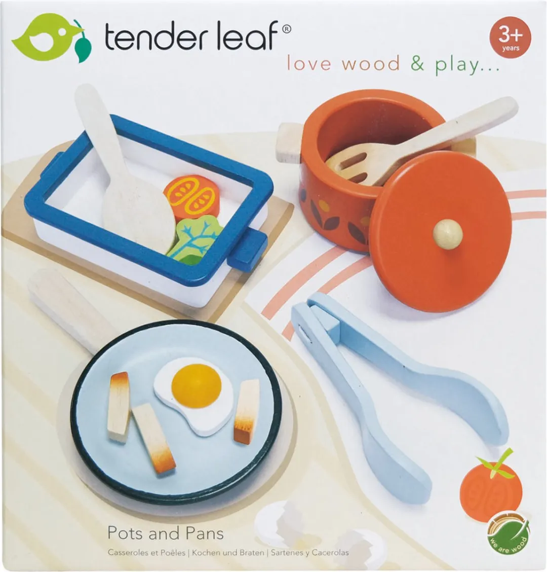 Tender Leaf Toys Retro Potten en Pannenset Multicolor