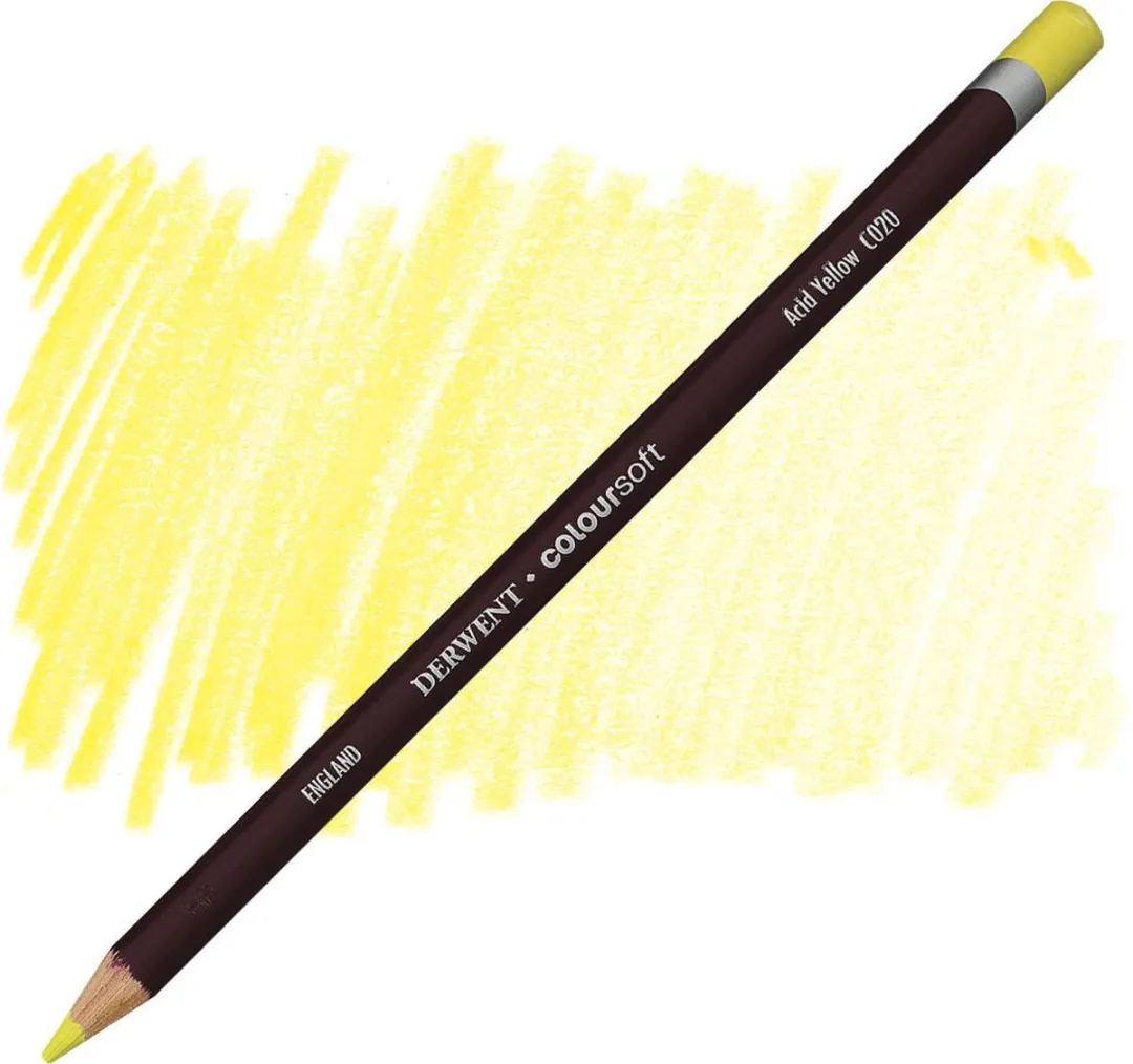 Derwent Coloursoft Potlood Acid Yellow C020