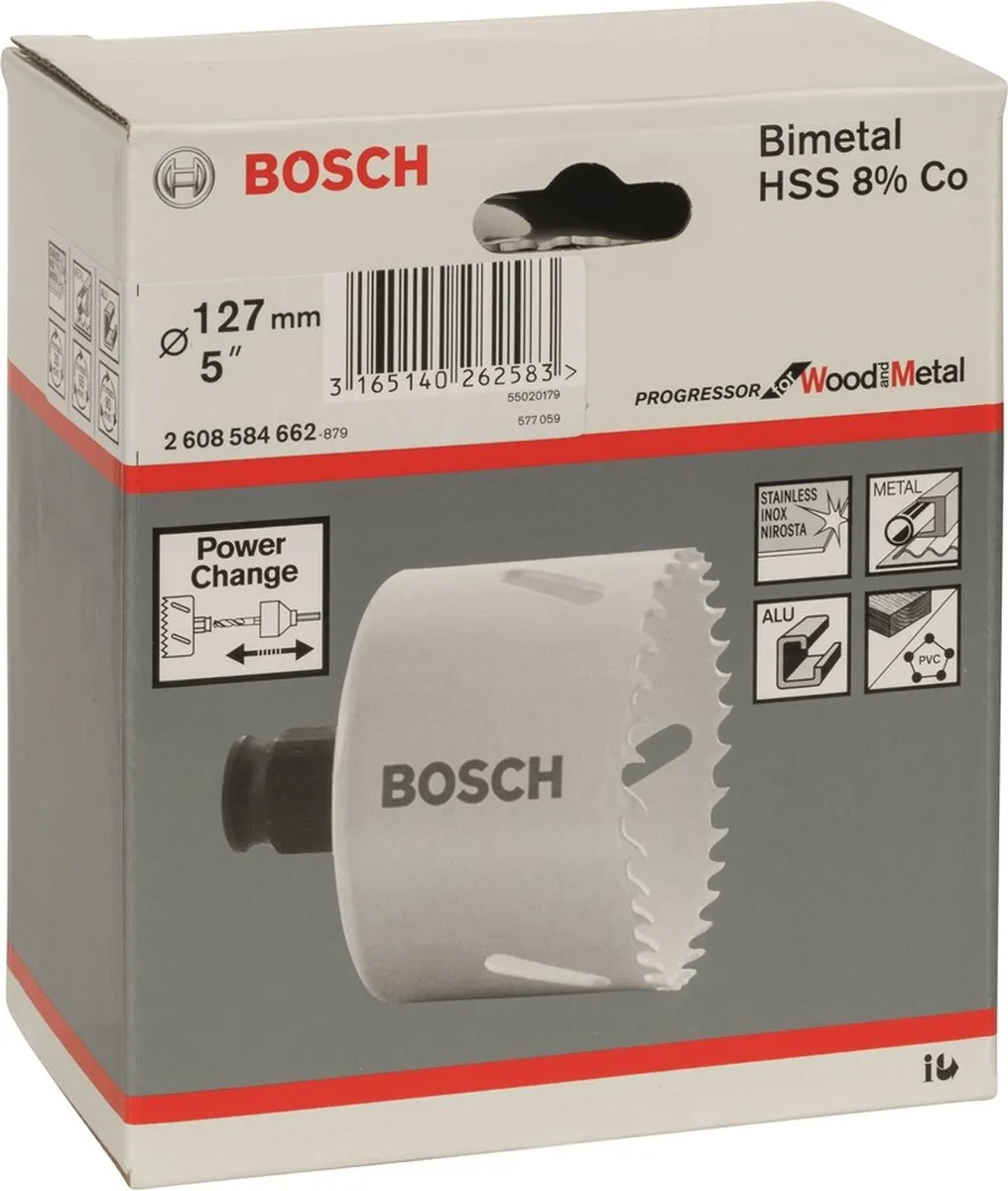 Bosch 2608594245 Gatzaag Progressor HSS BiMetaal 127mm