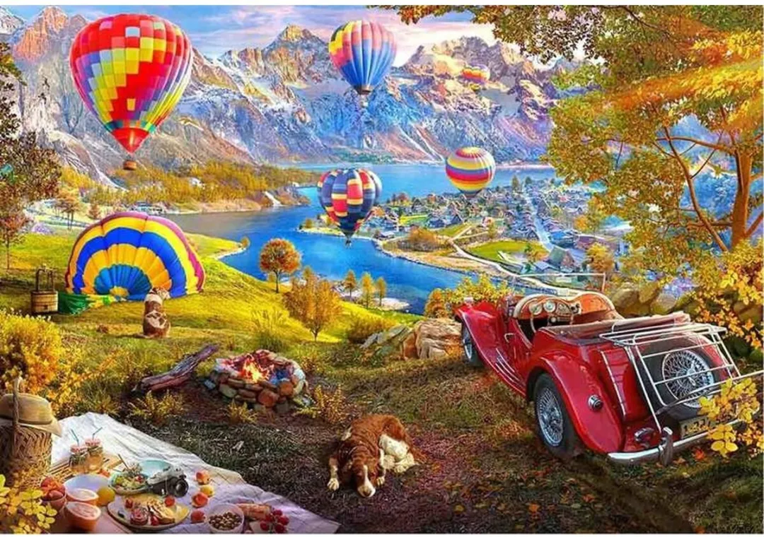 Educa Vallei van de Luchtballonnen Puzzel 3000 Stuks - Multicolor