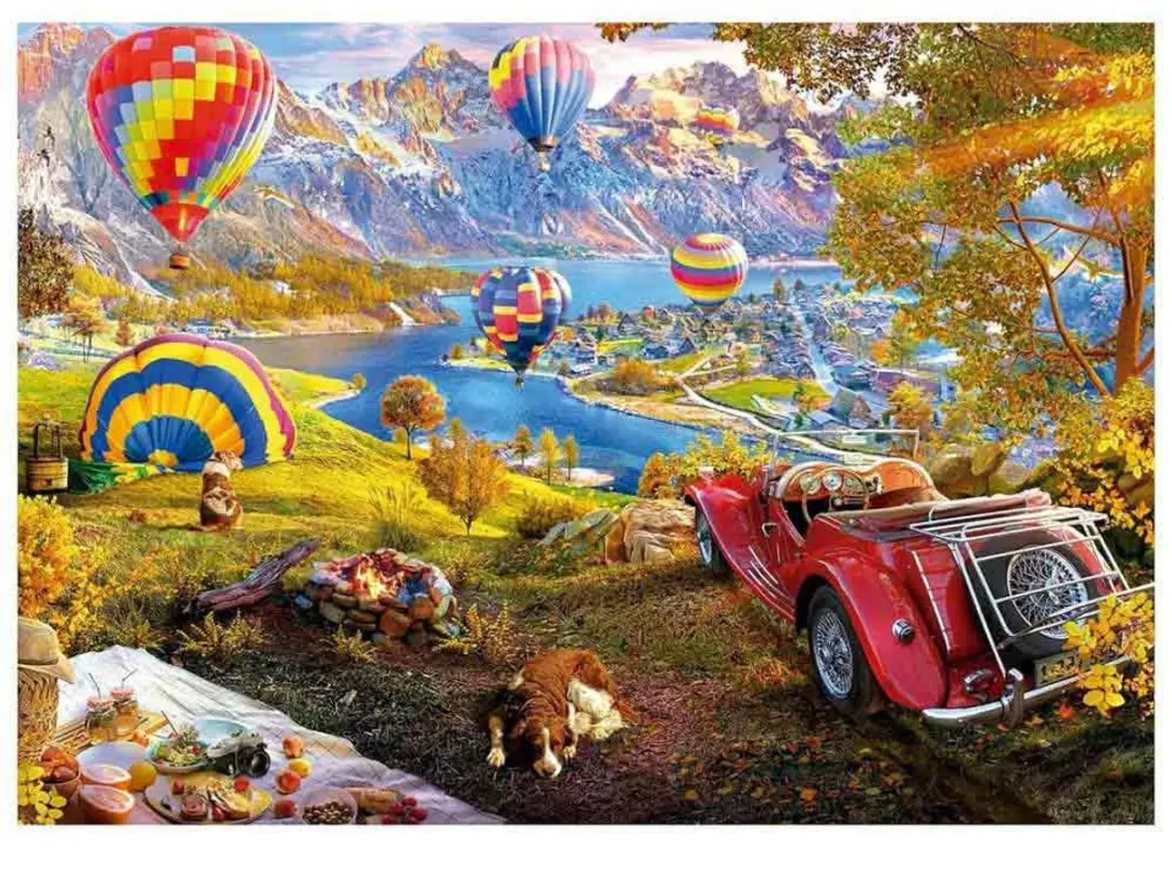 Educa Vallei van de Luchtballonnen Puzzel 3000 Stuks - Multicolor