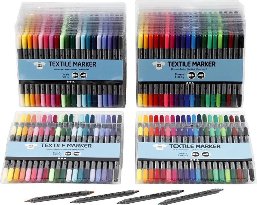Creativ Company Textielstiften Multicolor