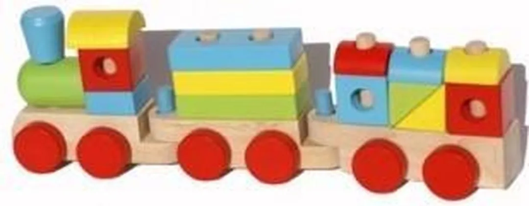Simply For Kids Bouwtrein Simply - 18 Stukken - Blauw