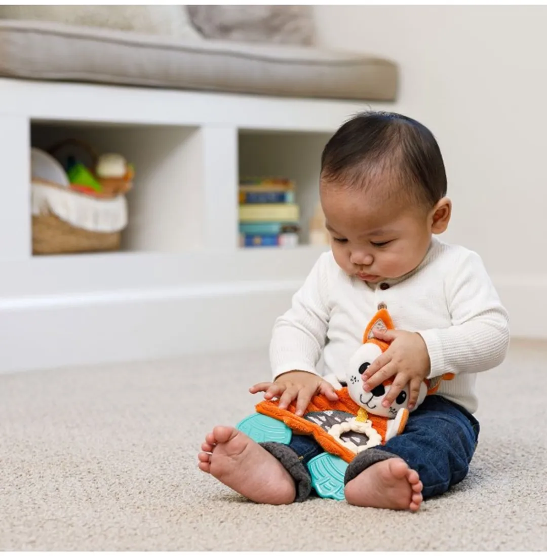 Infantino Cuddly Teether - Vossenknuffel met bijtring