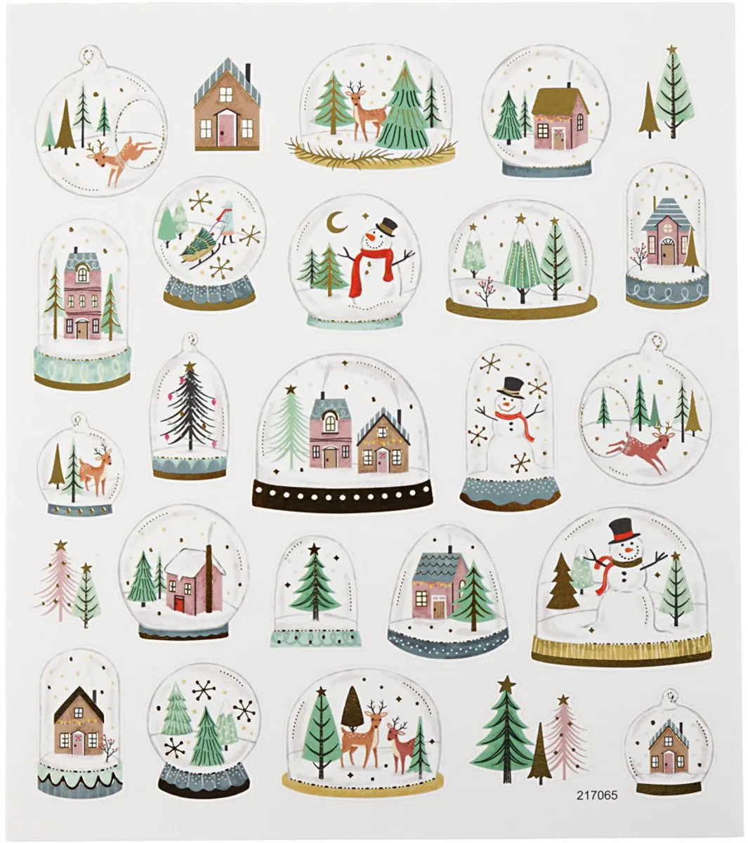 Creativ Company Stickers Sneeuwbol 15x16,5cm