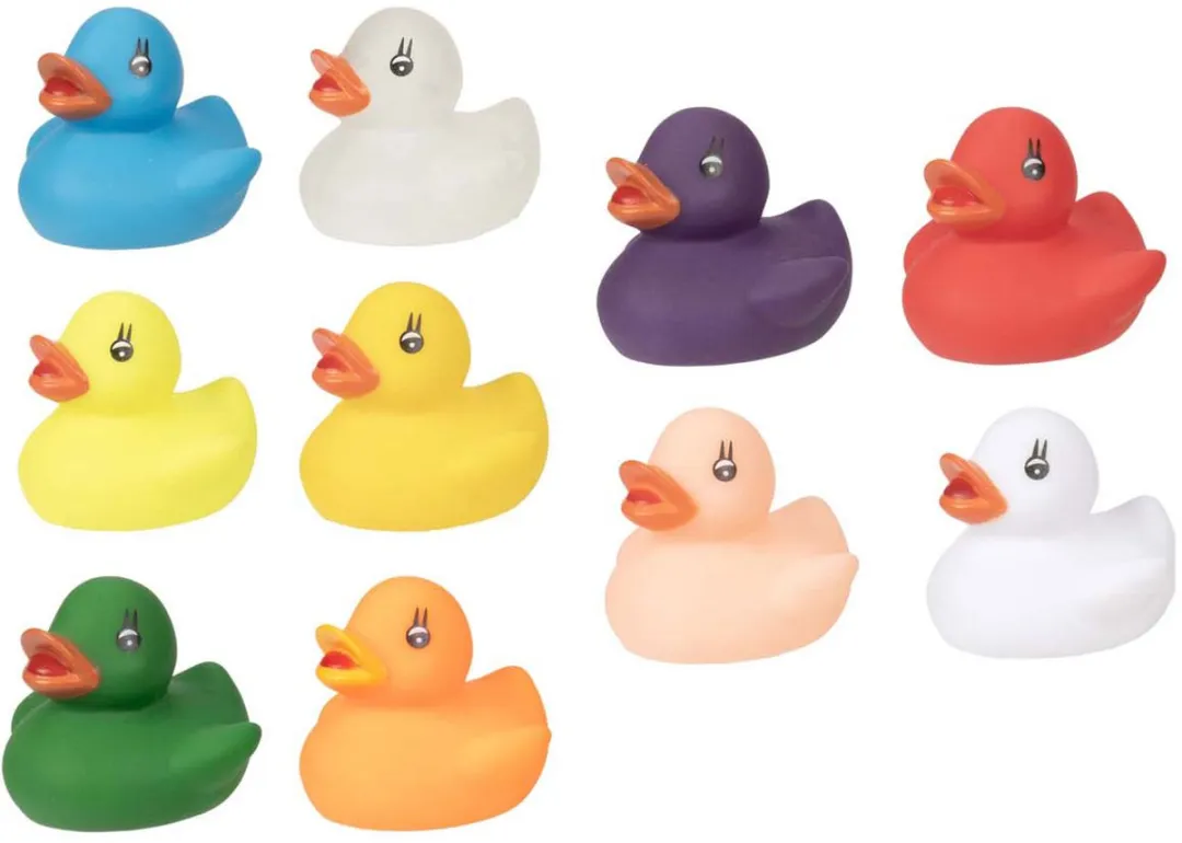 Toi-Toys Baby Badeend 71529A - 10 Stuks - Multicolor