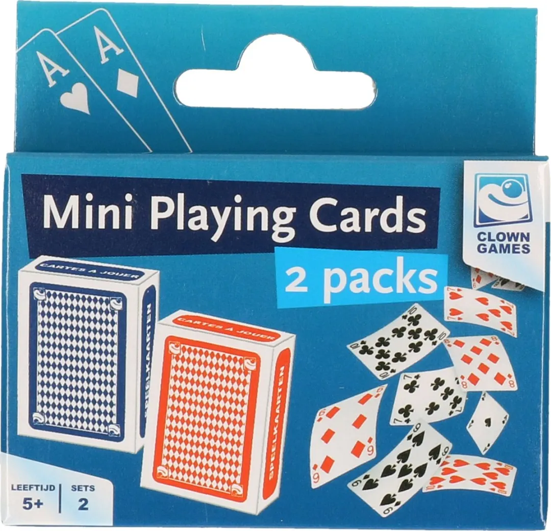 Clown Mini Speelkaarten Set 2