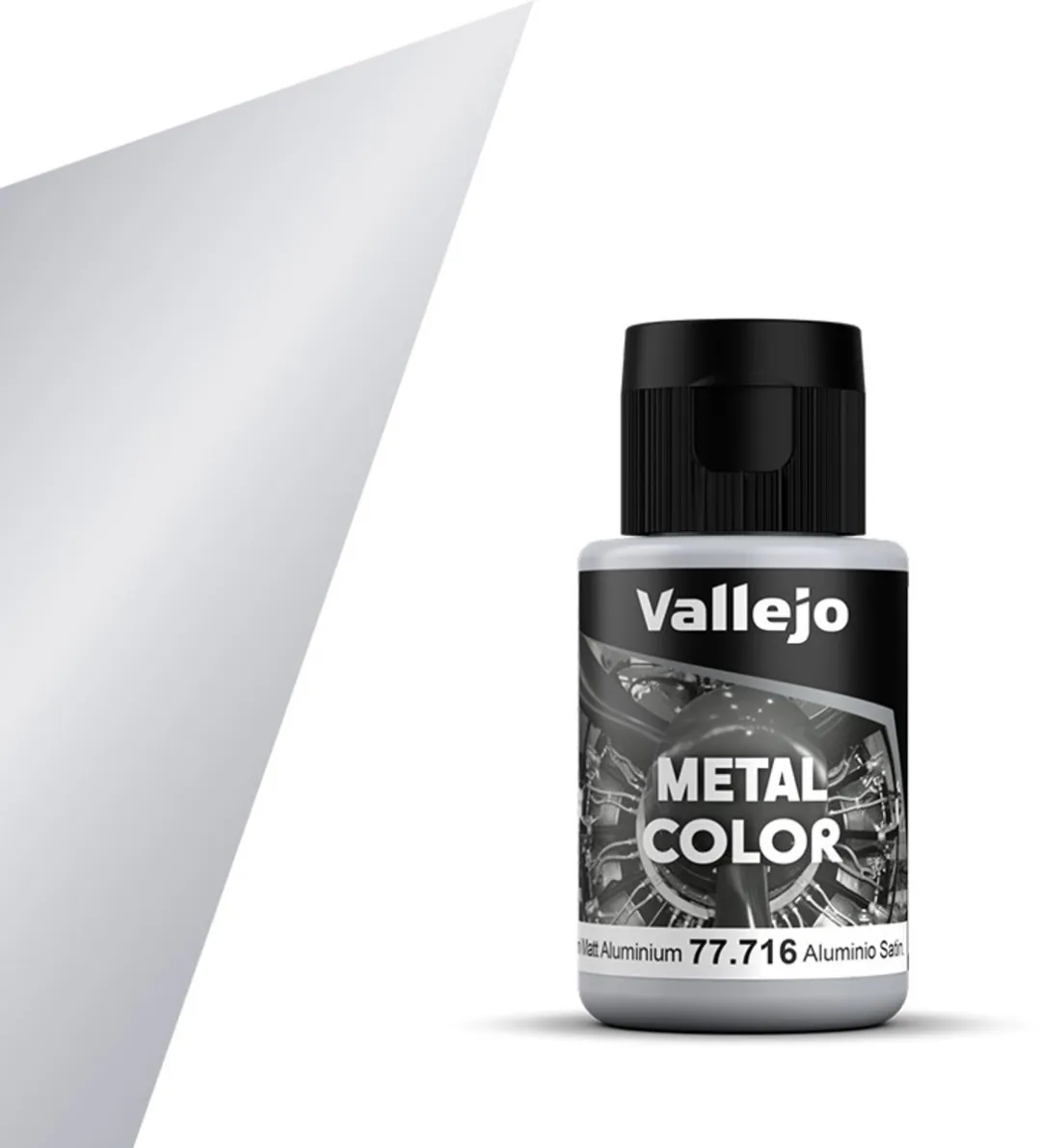 Vallejo Hobbyverf Acryl Metal Color Semi Matt Aluminium 32ml
