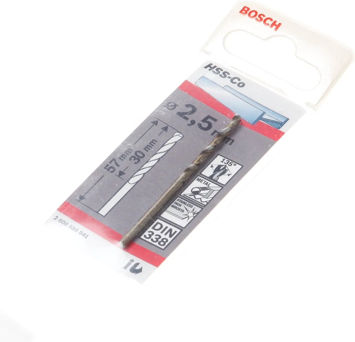 Bosch Metaalboren HSS-Co 2,5mm - 1 Stuk